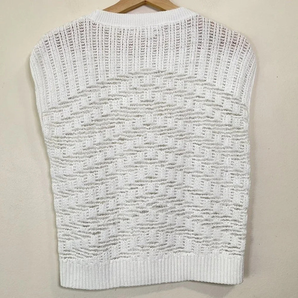 Club  Monaco Open Knit Ivory Vest - Picture 12 of 12